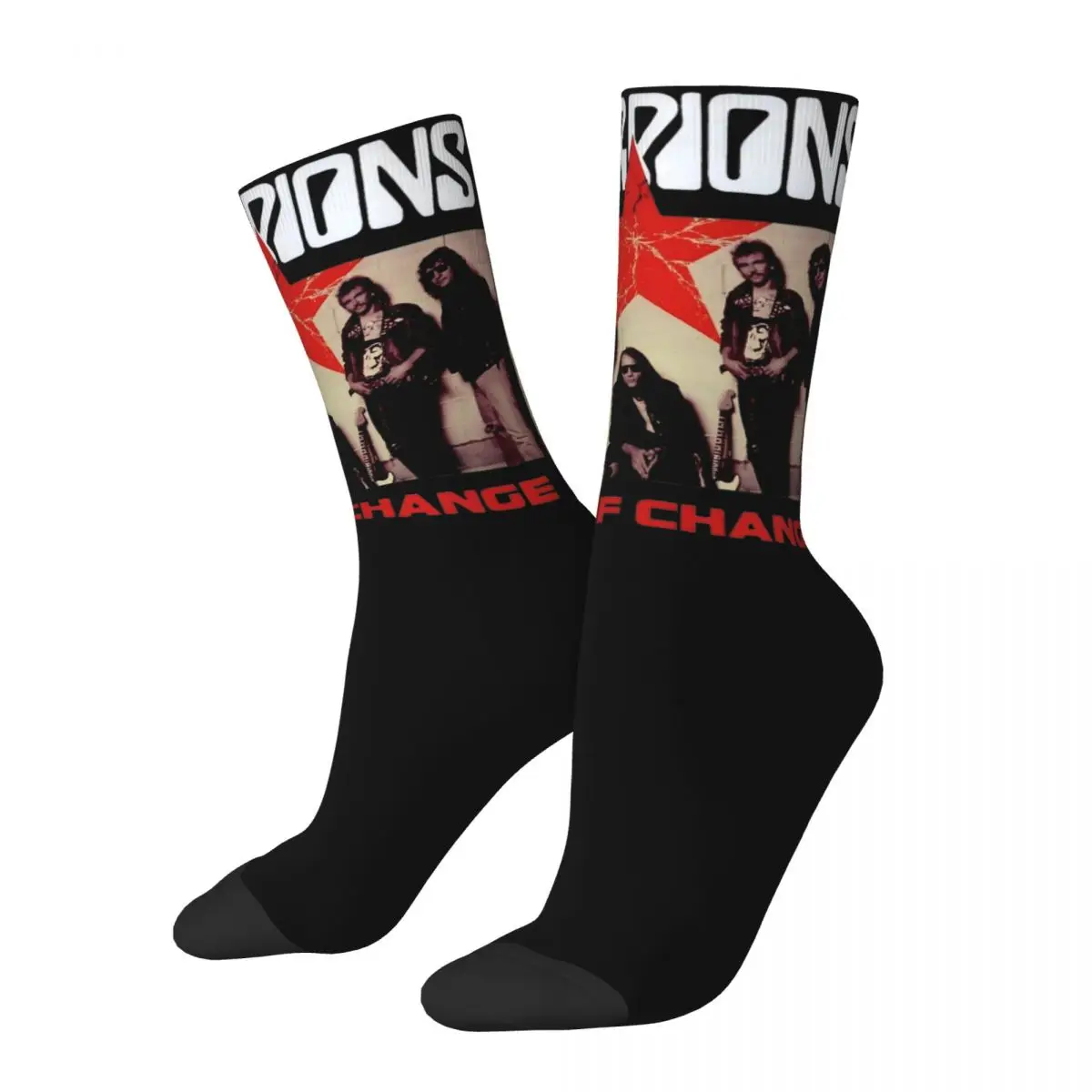 

Scorpions Hard Rock Band Design Theme Socks Stuff for Women Compression Dress Socks