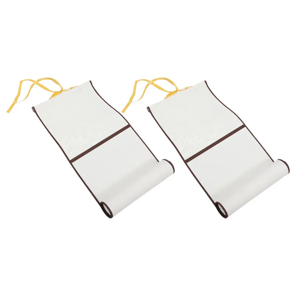 

2Pcs Vintage Blank Calligraphy Scroll Chinese Xuan Paper for Calligraphy Drawing Painting Practice Rice Paper Writing Supply