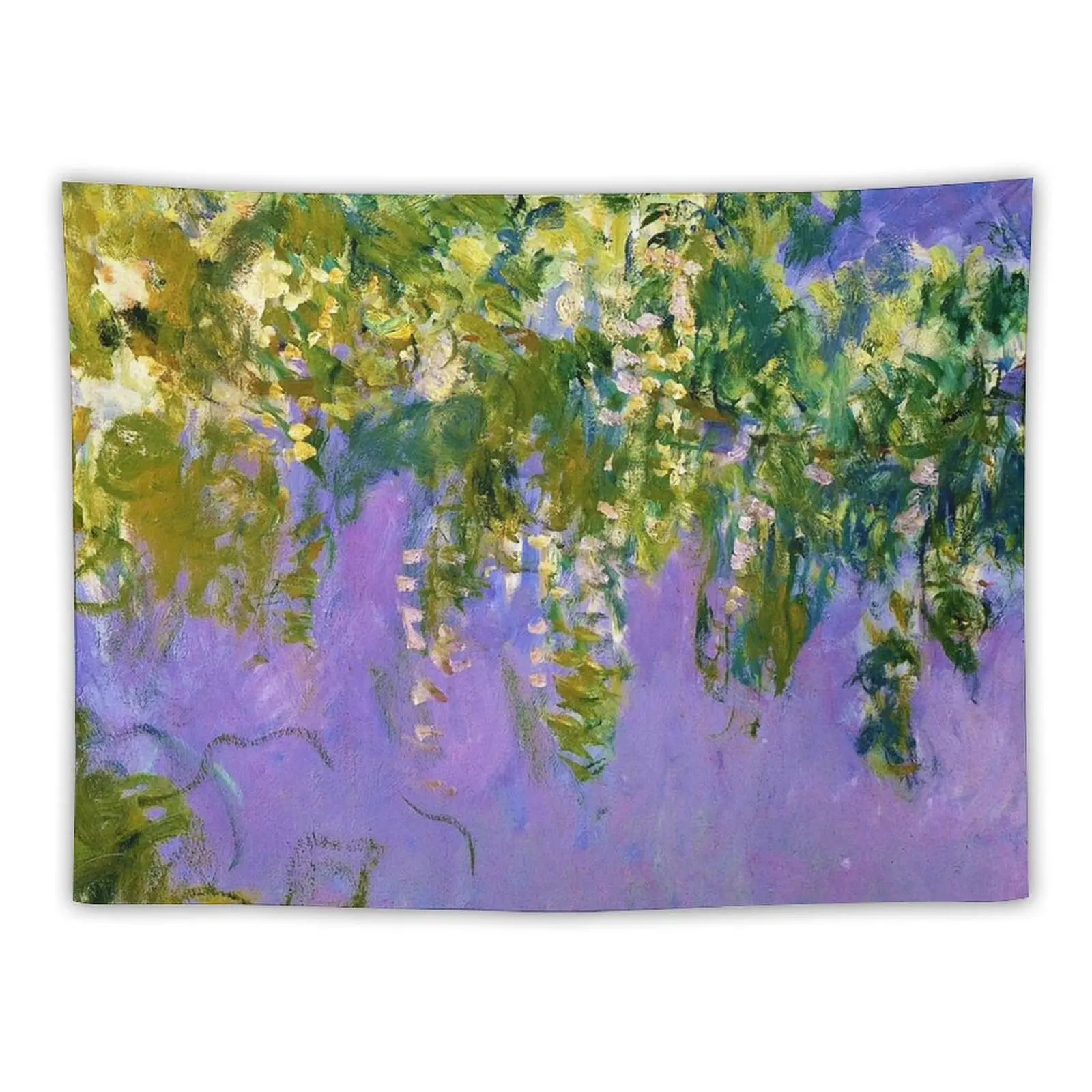 

Claude Monet Wisteria, 1920 (left side) Tapestry Decorative Paintings Bedroom Decor Aesthetic Tapestry