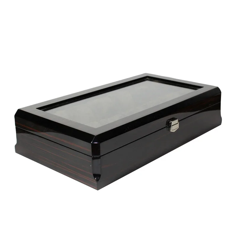 12 Digit Multi Position Watch Case Storage Box Packing Cases High-grade Baking Paint Grain Jewelry Display Box Customizable Logo