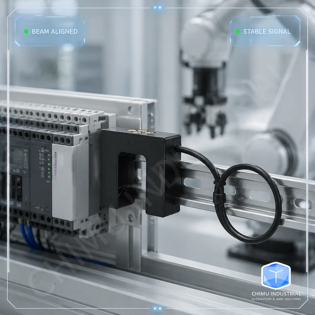 【CHIMU INDUSTRIAL】 for EUSL-U30R3C4U Slot Type Photoelectric Switch Sensor Flat Layer Induction for Elevator