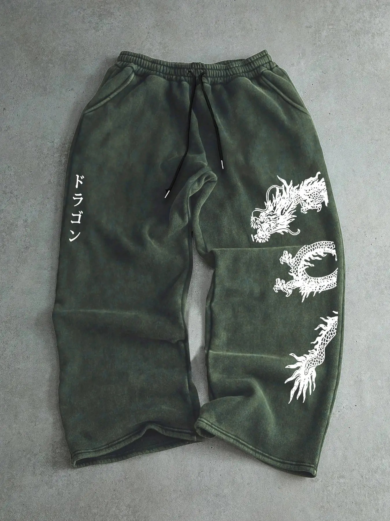 

Новые весенне-осенние повседневные спортивные брюки с принтом в виде драконов и свободным кроем для непревзойденного комфорта.