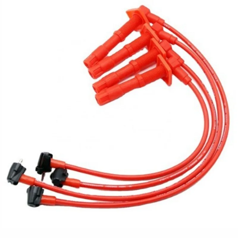 OEM 90919-22372 Red Spark plug wire set for The Car Ignition System Is Suitable for Toyota Corolla Model From 1997