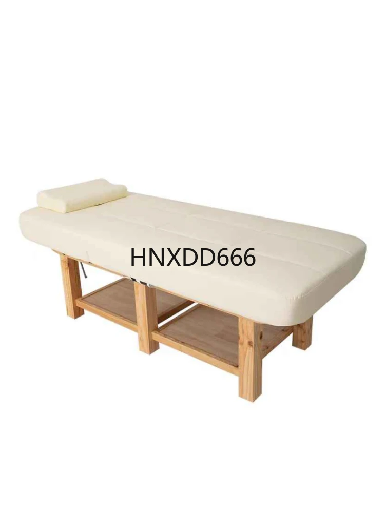 

Solid wood massage physiotherapy TCM massage with hole high-end beauty spa bed