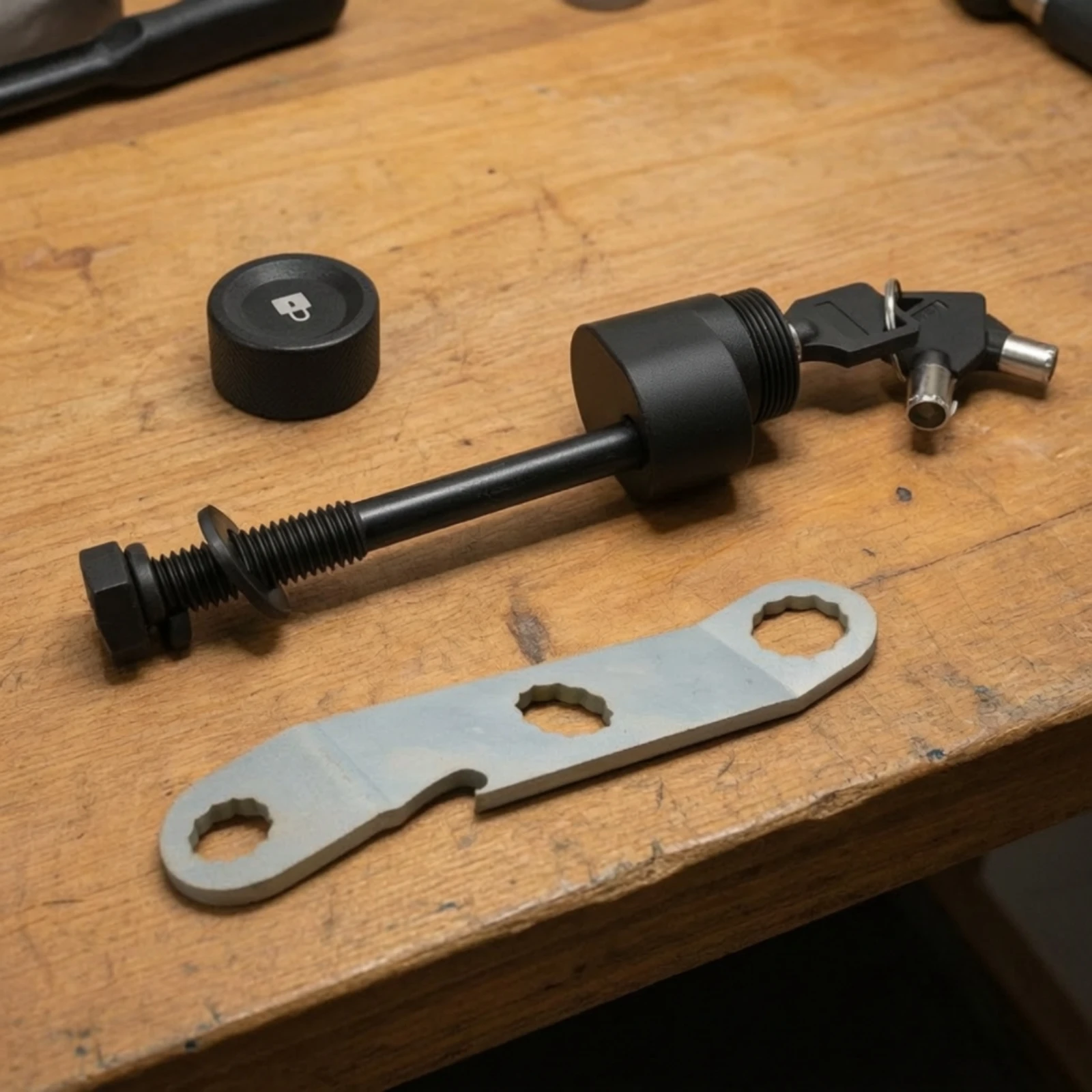 Hitch Lock Bolt Replacement Rust-Resistant Hitch Lock Bolt Hardware Long-Lasting Protected for Cyclists, Trailer Hitches