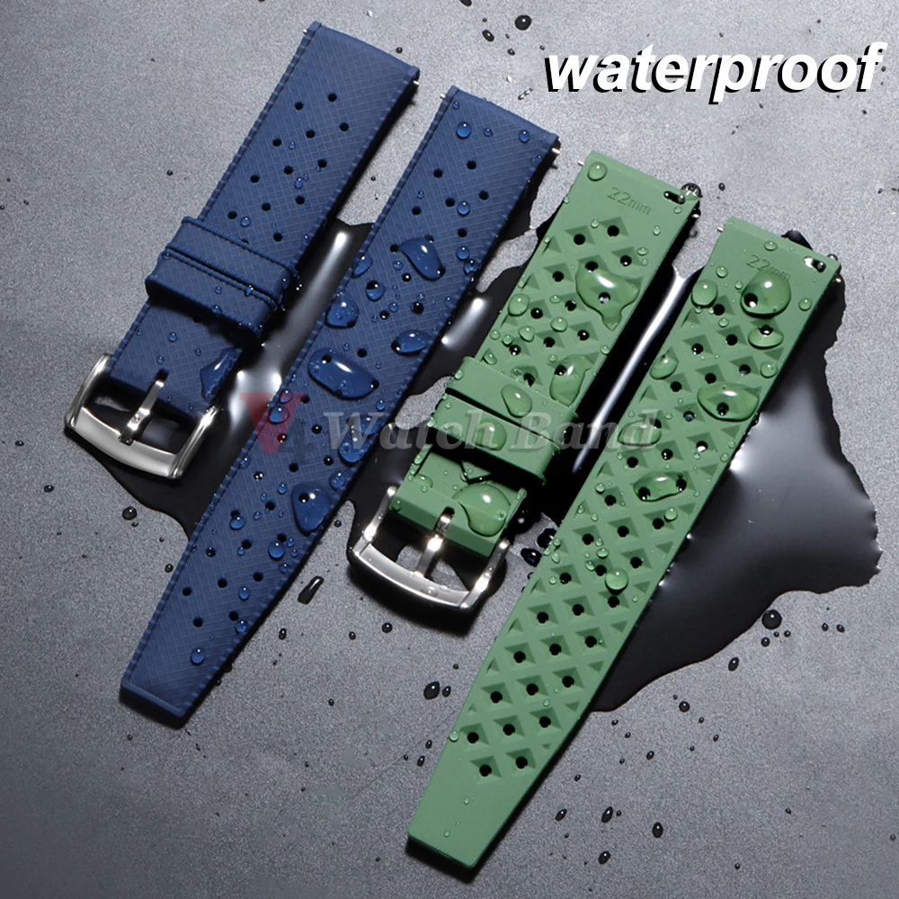 For Fossil for Seiko Bands 18/ - огляд і ціна Rubber Strap Diver