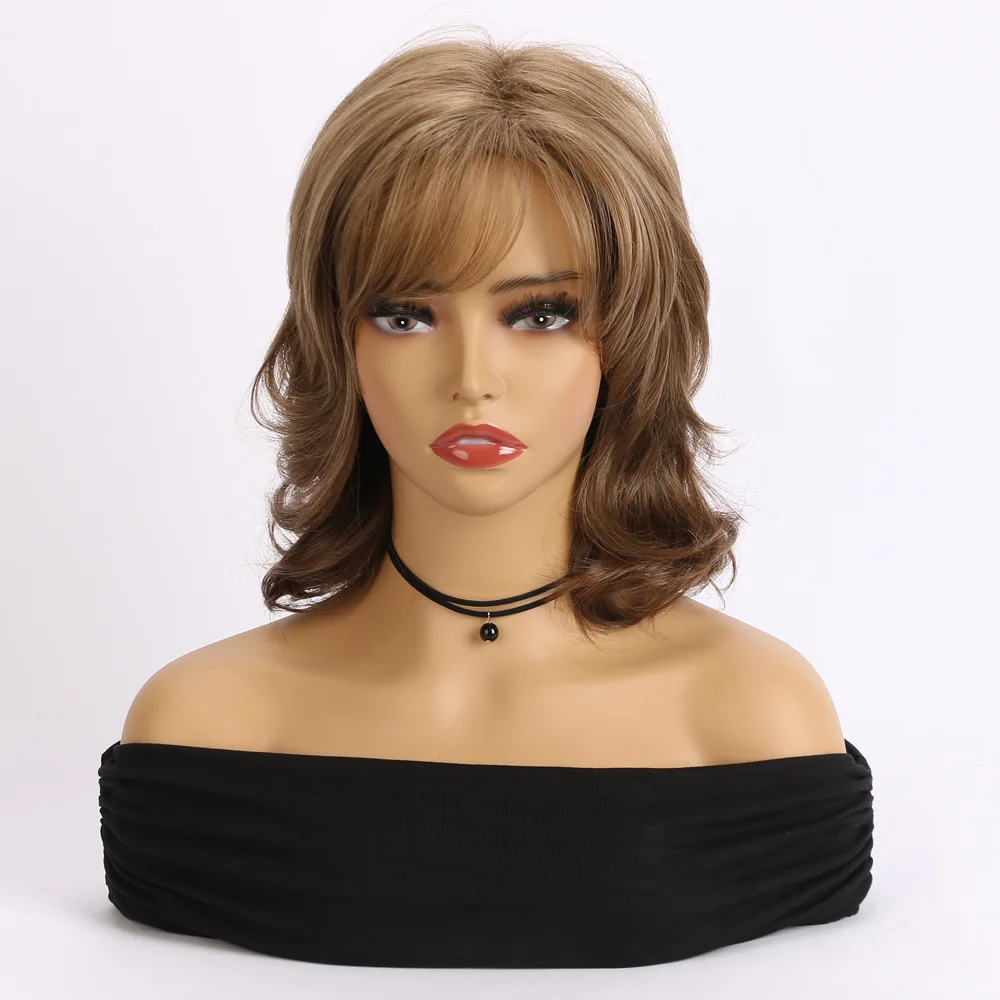 Hot Selling Women's European and American Synthetic Wigs New Hair Wigs Fashion Chemical Fiber Headgear