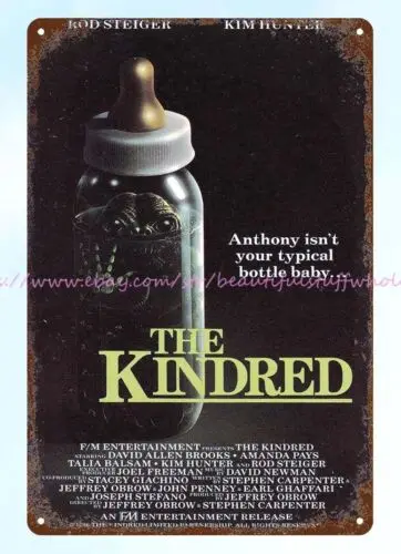 house decorations 1987 The Kindred horror movie poster metal tin sign