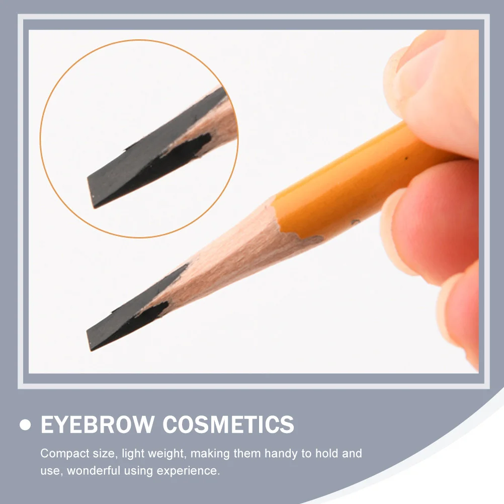 Matite per sopracciglia multiuso alla moda da 2 pezzi, strumento per il trucco di lunga durata, facile da usare, salone di bellezza domestico, eccellente effetto colorante compatto