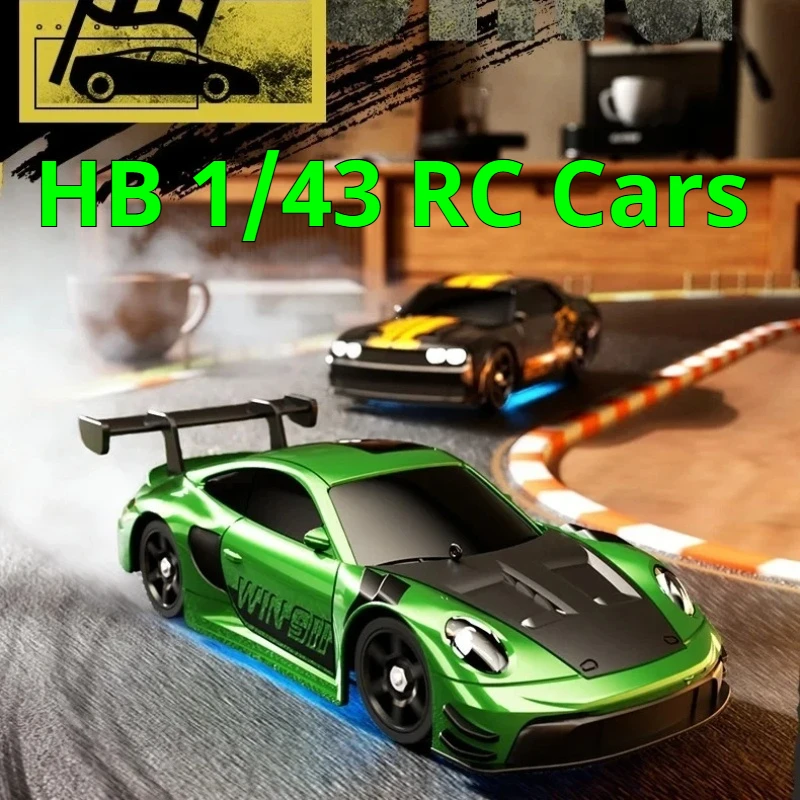 

HB-RP4301 1:43 4WD RC Drift Car High Speed Full Scale Racing Model With DIY Spare Body Shell Boys Gift Toy Remote Control Car