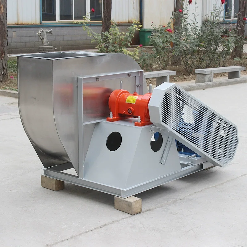 المعدات 4-72 الفولاذ المقاوم للصدأ قائم بذاته التيار المتناوب منفاخ كبير حجم الهواء ارتفاع درجة الحرارة مروحة الطرد المركزي حزام العادم #5