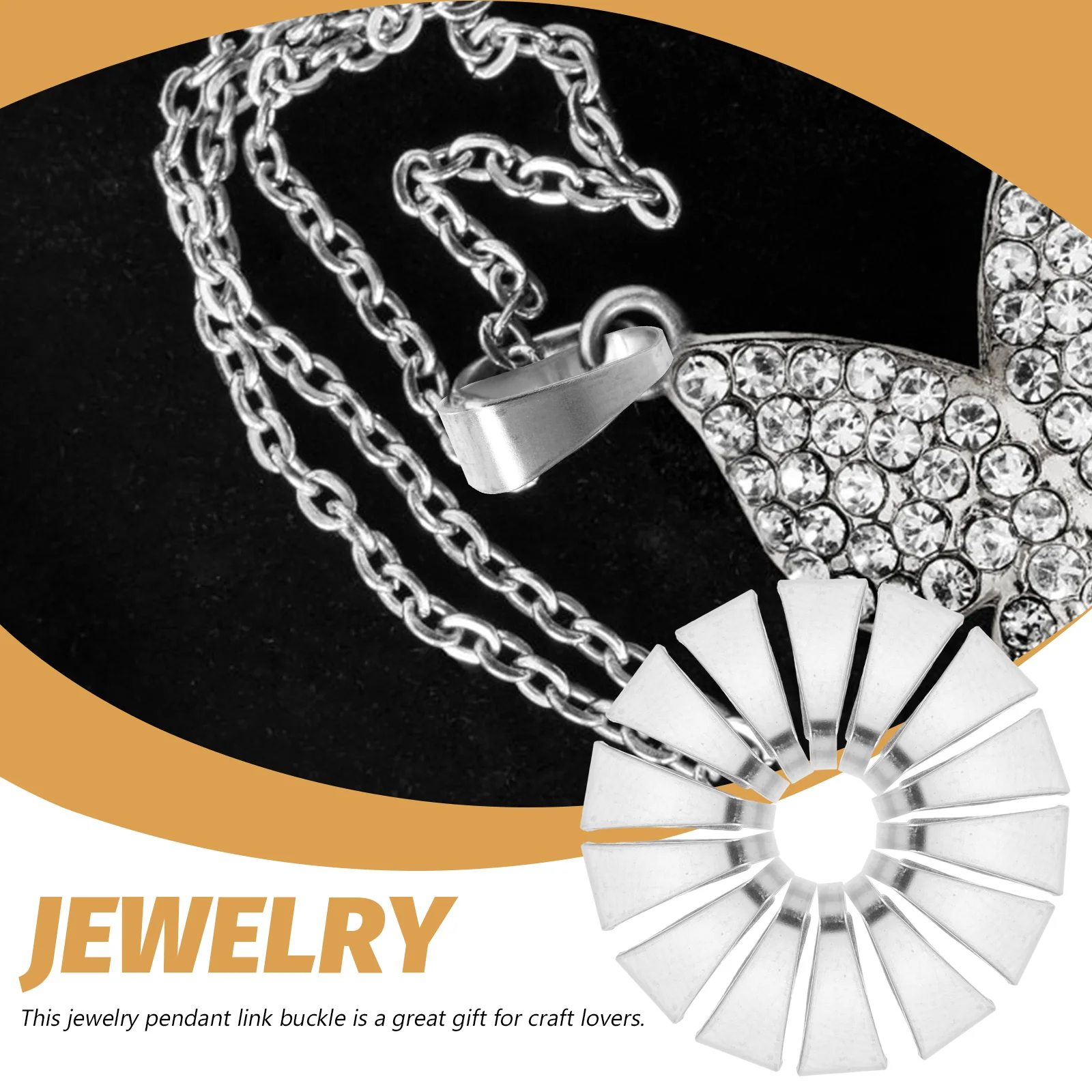 

100pcs Stainless Steel Buckle Necklace 4x9mm Silver DIY Jewelry Findings Clasps Chain Connector Charms Links Accessories