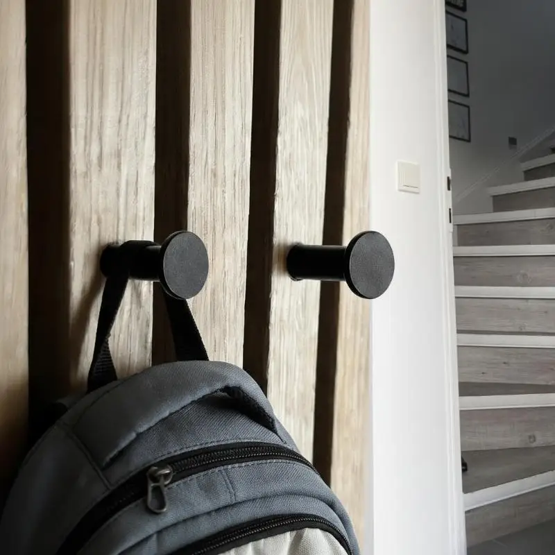 Modern Wall Mount 4Pcs Heavy Duty Coat Hooks Screw Fixed For Kitchen Bathroom Hanging Storage Holder
