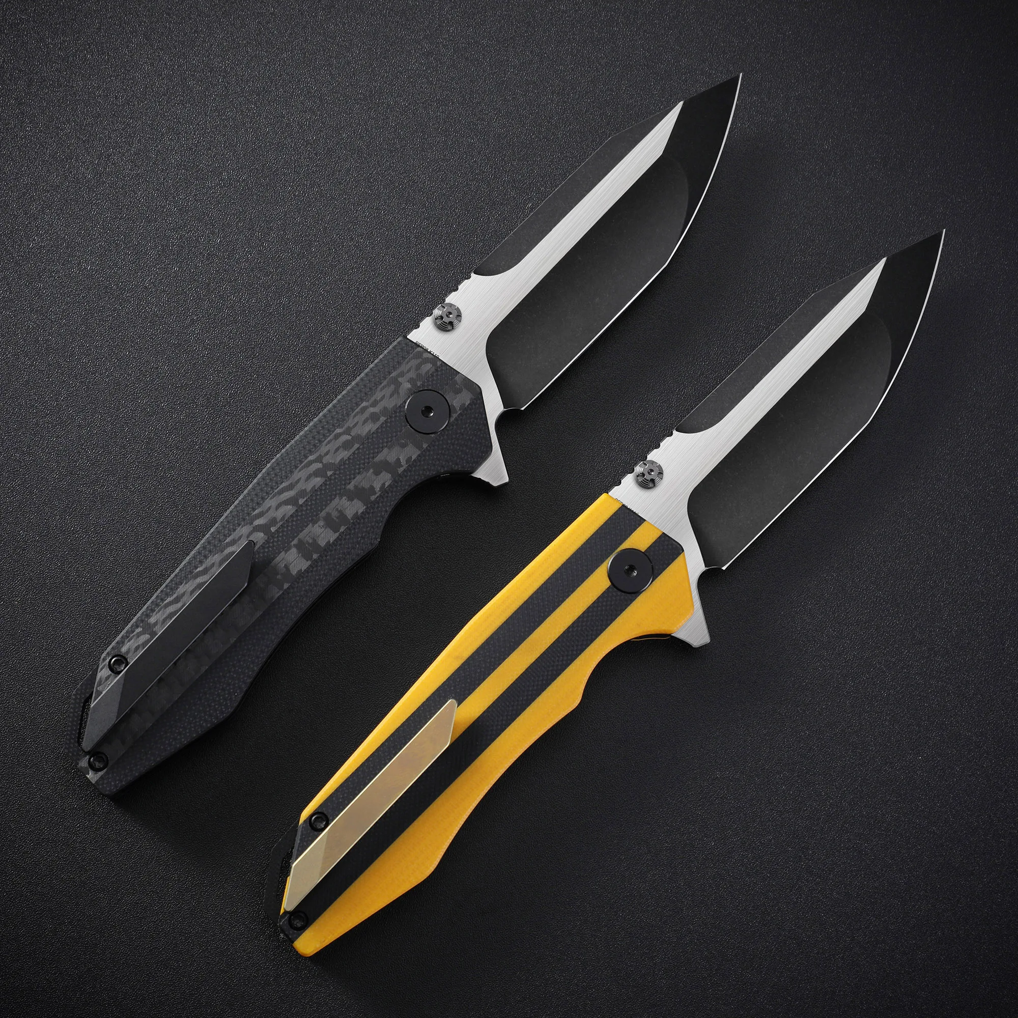 Petrified Fish PFP08 Folding Knife K110 Satin Blade G10 Handle Ceramic Bearing Toughbuilt Outdoor Camping EDC Survival Tools