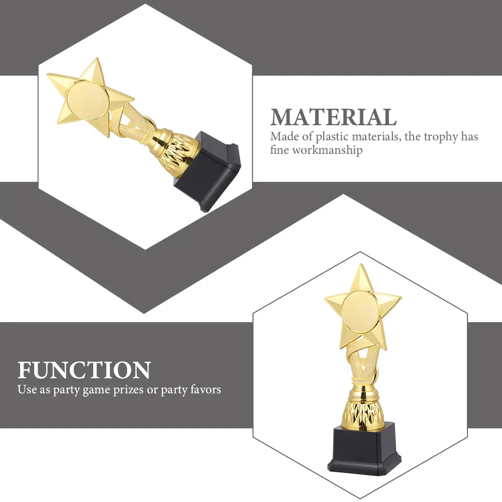 

2 Pcs Mini Trophies Plastic Trophy Kids Sports Toys Small for Children's Reward Cups