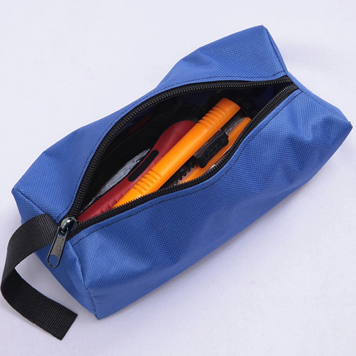 Blue Service Tool Parts Storage Bag Portable Thickened Parts Bag Waterproof Multi-Functional Oxford Cloth Repair Bag 1 Pack