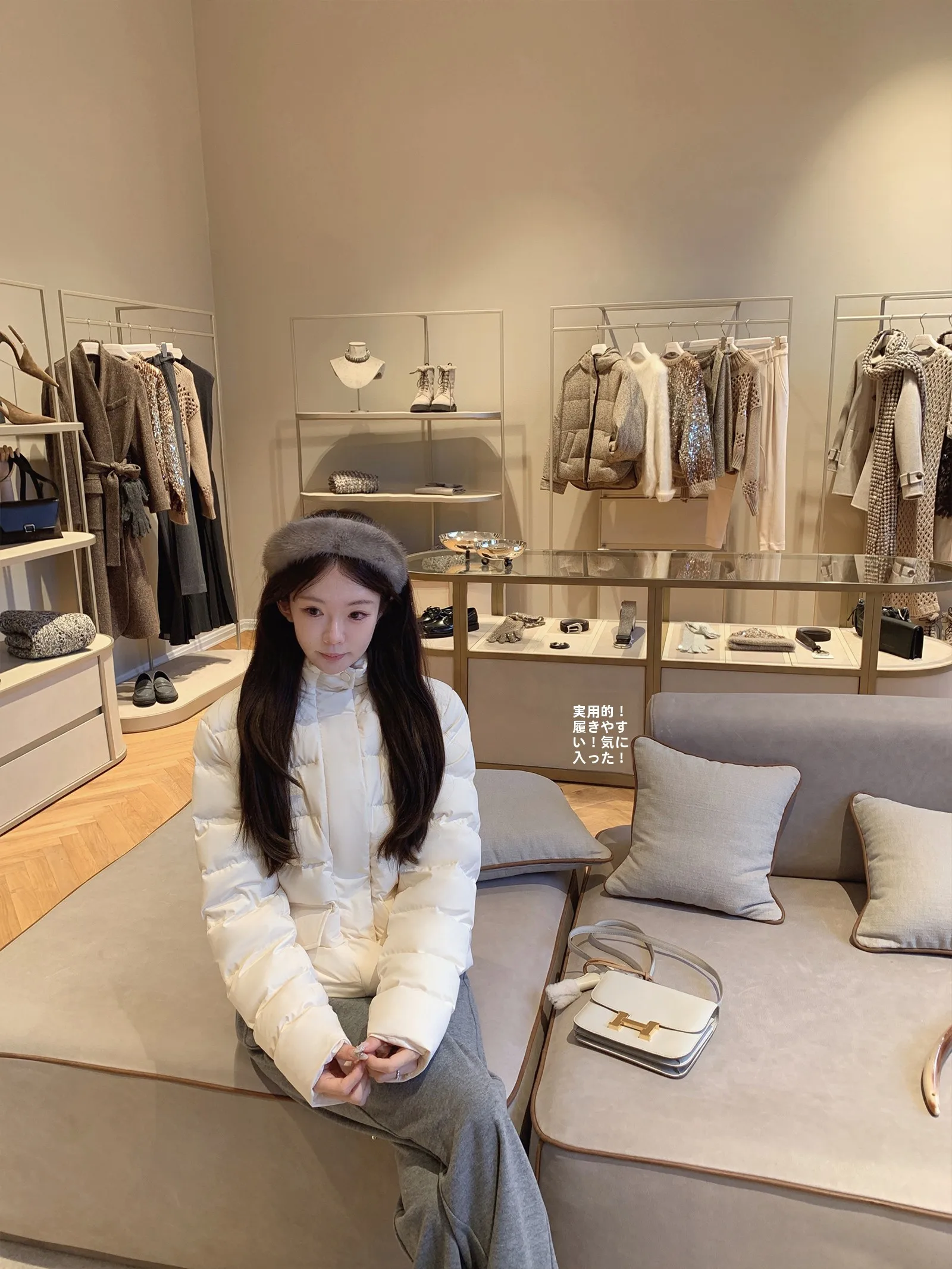 

Легкий пуховый шарф из кроличьего пуха Copenhagen Snowy Day Mncle Du Feather Hanfu, женский, с длинными рукавами, воротником-стойкой, весенний, однотонный