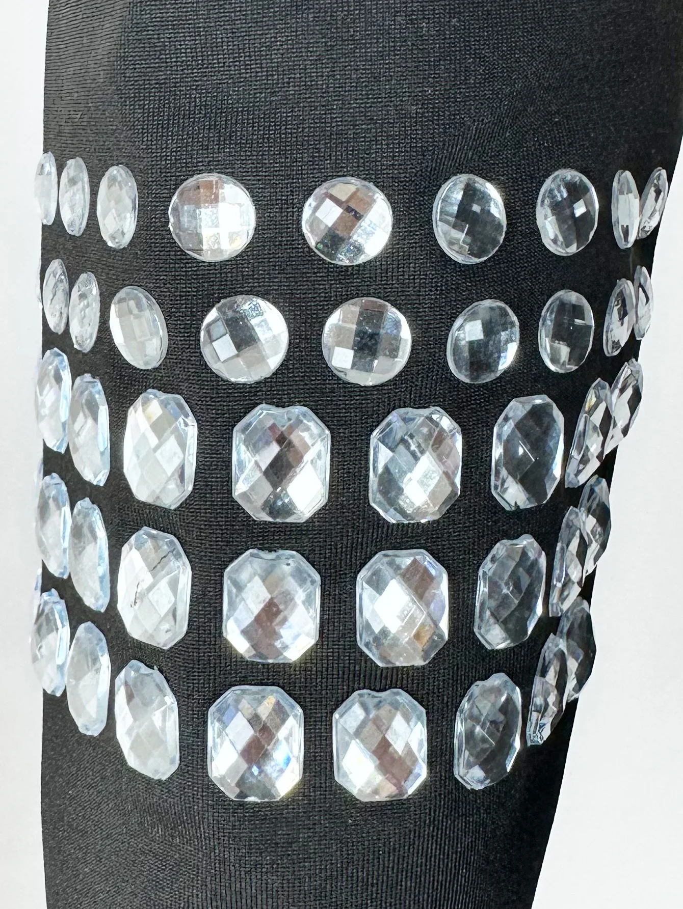 STYLISH LADY Sparkly Rhinestone Jumpsuits 2026 Summer Womens  Long Sleeve High Neck Bodycon Black Sexy Party Clubwear Jumpsuits