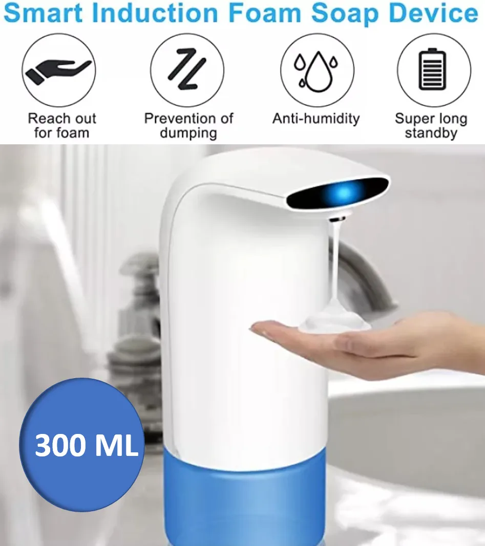 

300 ML Automatic Foam Soap Dispenser Hands-Free Touchless Kitchen Bathroom