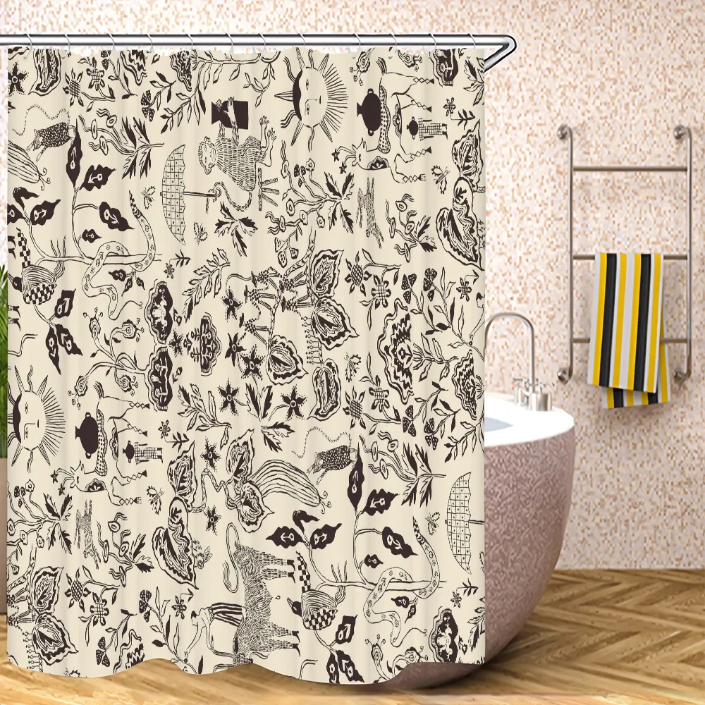 Clouds to Cry Shower Curtains for the Home Bath Curtain Bathroom Accessories Sets Luxury Folding Partition Bedrooms Houses Rooms