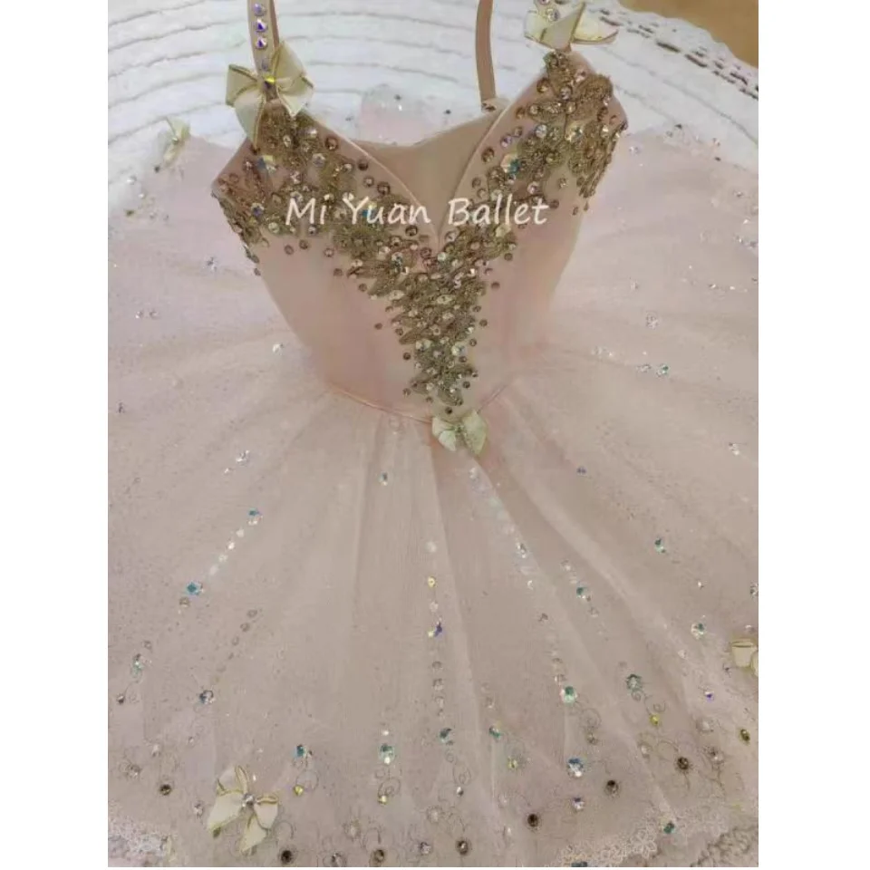 New pink ballet dress TUTU professional custom high-end ballet Fairy doll dance children adult performance dress women ballet