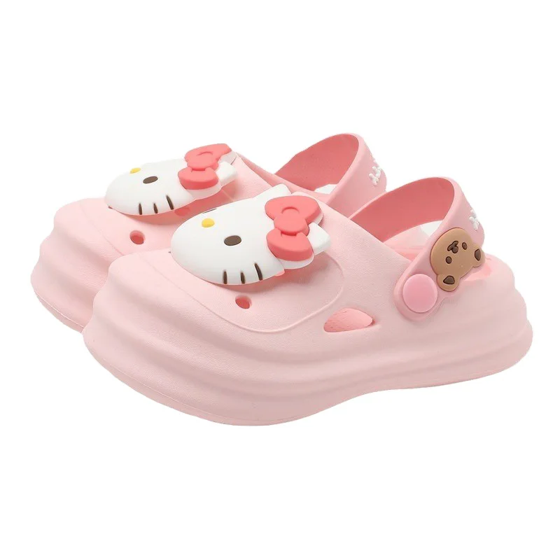 Sanrio Cinnamoroll Children Slippers Hello Kitty Cartoon Kawaii Cute Home Bathroom Bathing Anti-Slip Sandal Kids Girls Gifts