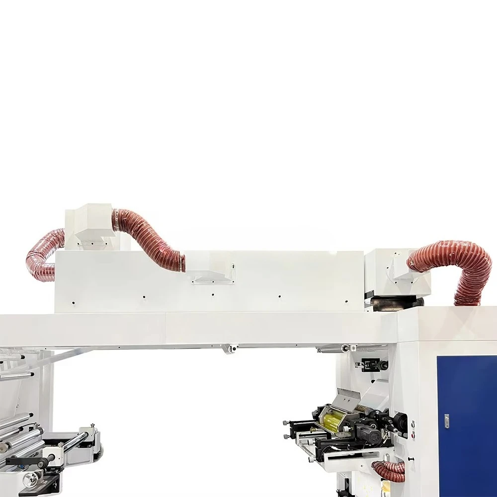 High Speed 6 Color Paper Plastic Bag Stack Roll to Roll Flexographic Printing Machine Printer Price