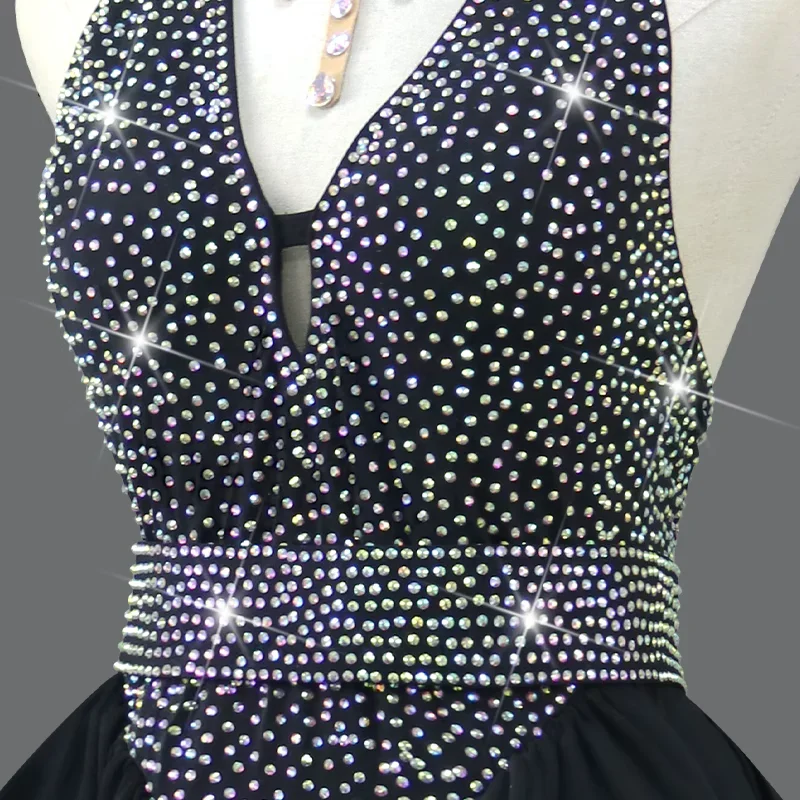 Traje para Mujer 2026, Vestido de Competición Latina, Baile de Salón, Fiestas, Conjunto para Adultos, Ropa Femenina, Traje de Noche para Baile flamenca fiesta cortos falda competicion vestuario urbana samba niña flamen