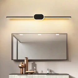 Modern Led Bathroom Light Aluminum Three Colors Wall Lamp for Bedroom Make Up Light Bedside Background Wall Light Bath Mirror