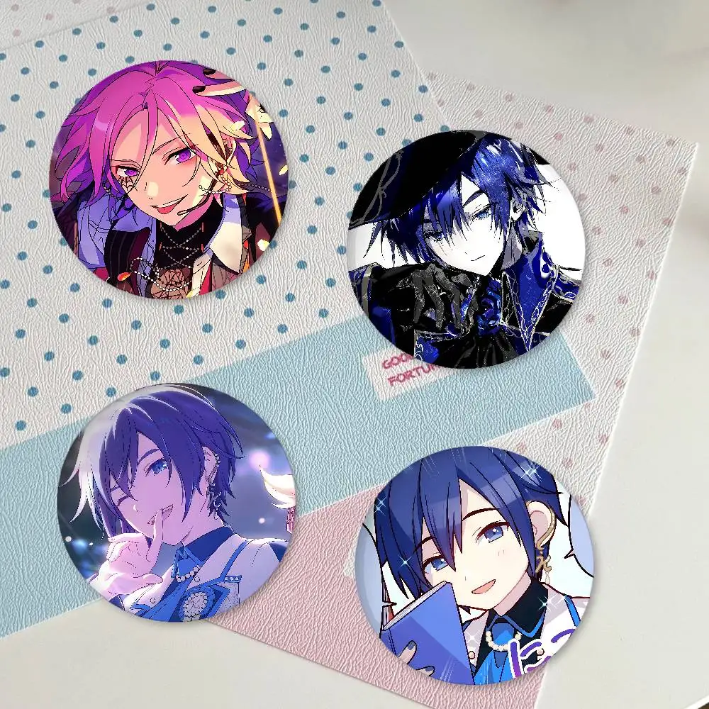 P-Project S-Sekai Boys Badges Creative Tinplate Button PinsBrooch Creative Quotes Badge Clothes Gift For Kids Friends