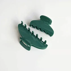 French Simple Green Color Hair Clips Hair Claw For Women Girls Beach Vacation Acetate Headwear Hair Accessories Jewelry Gift