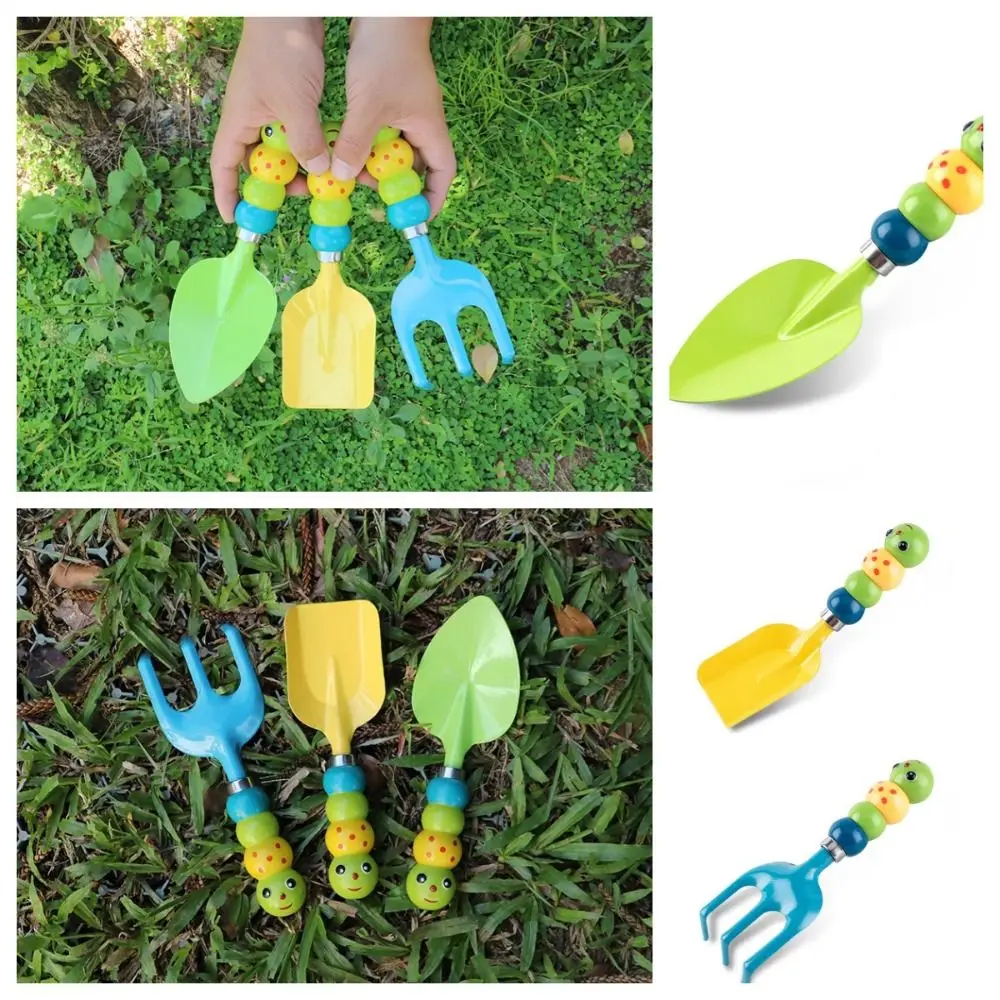 

Gift Caterpillar Set Kids Garden Tool Candy Color Digging Children Gardening Tool Plastic Rake Yard