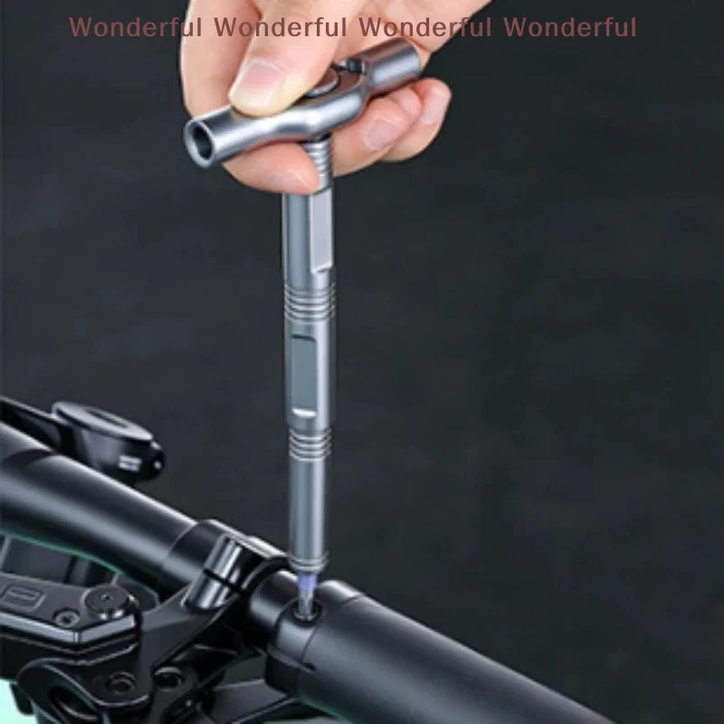 High Torque Convertible Ratchet T-Handle Extension Magnetic Driver Tool For Motorcycle DIY Repair