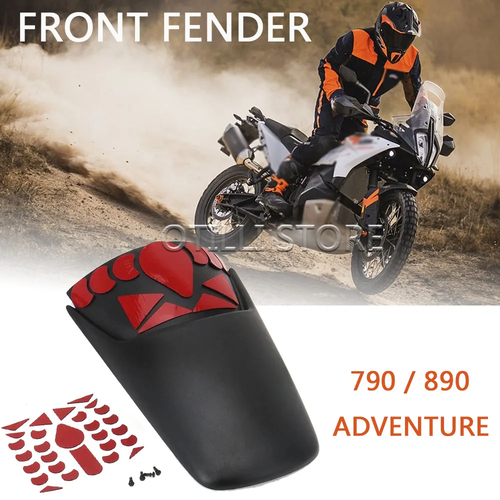 

Motorcycle Splash Guard Front Fender Wheel Hugger Extension For 890 Adventure 2021 2022 2023 2024 790 ADVENTURE ADV 2019-2024