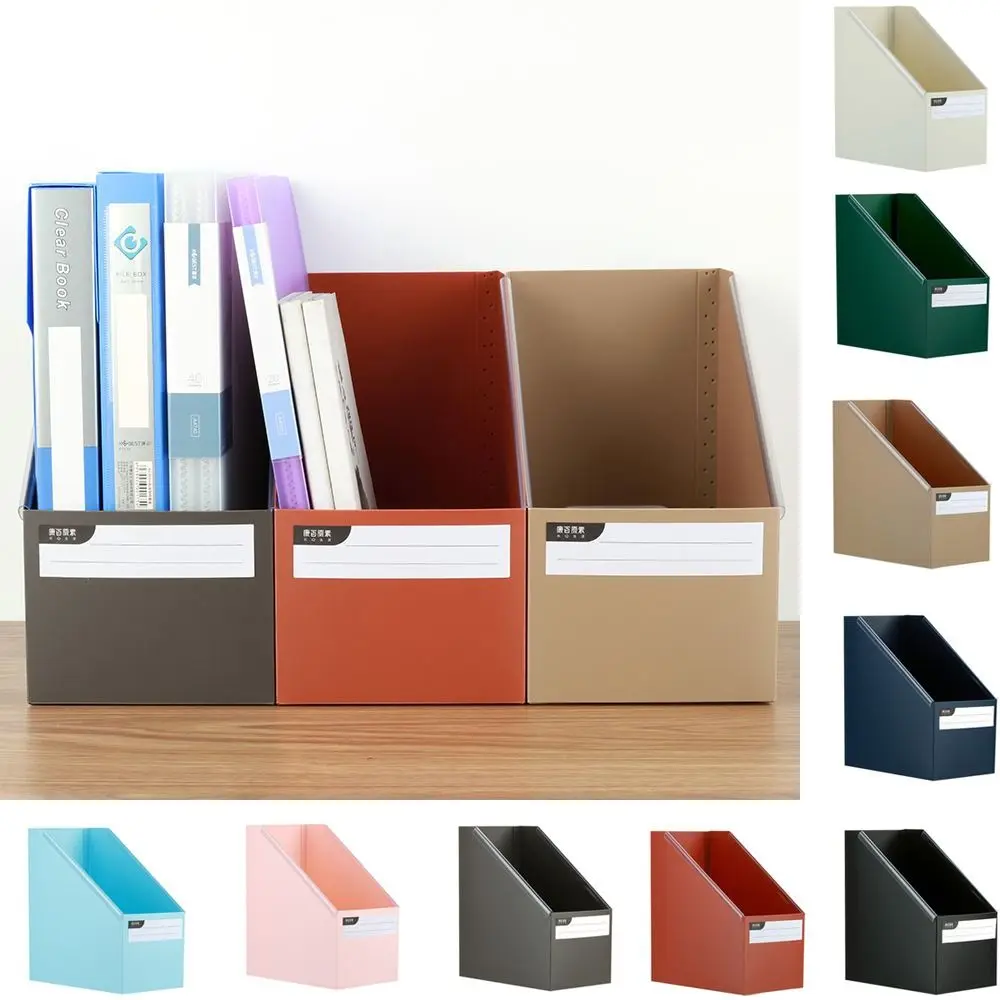 Plastic Foldable Book Storage Box Large Capacity Waterproof Book Sorting Storage Box A4 Desktop Book Storage Box Home