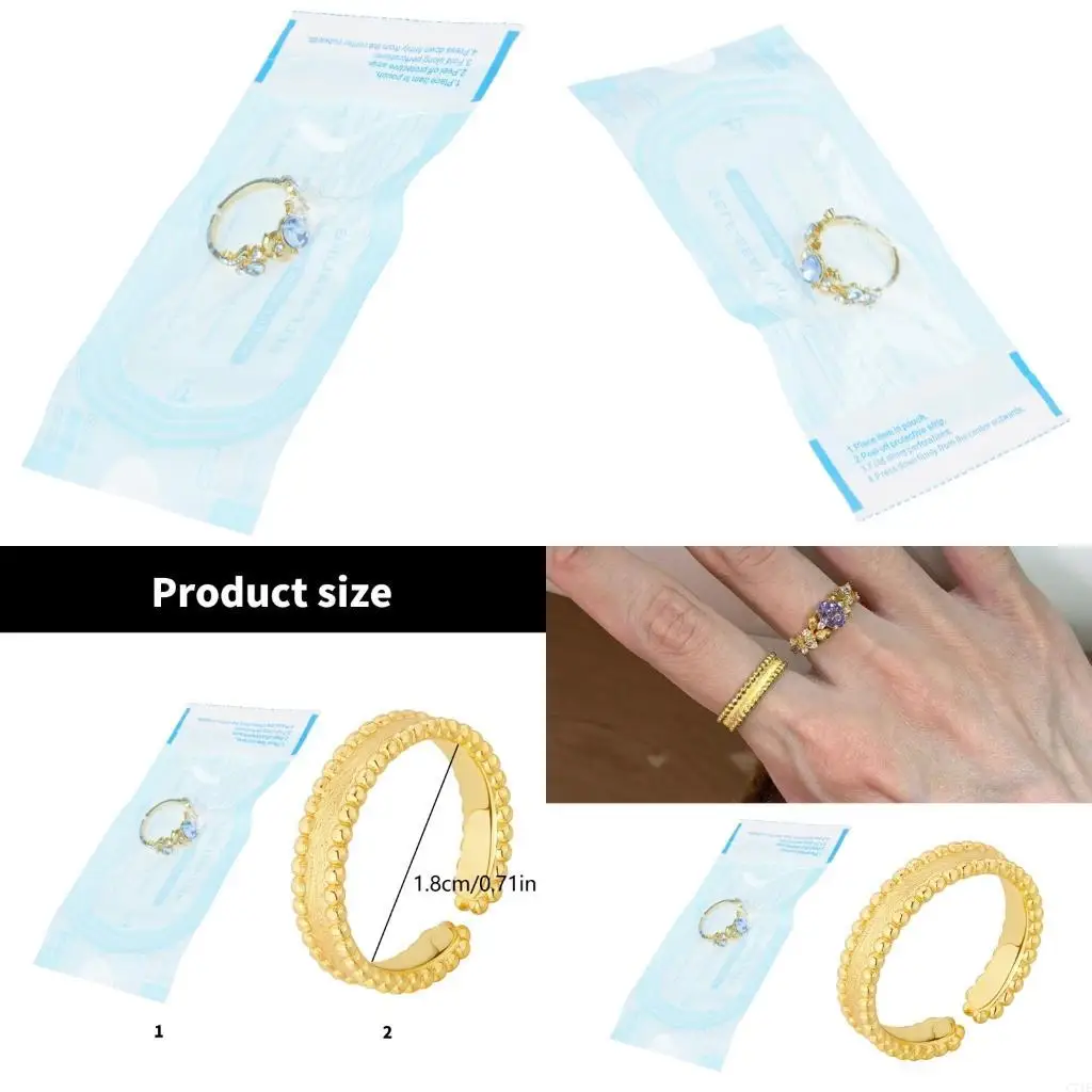  Beautiful Alloy Ring Featuring Elegant Flower Design for Fashion Enthusiasts