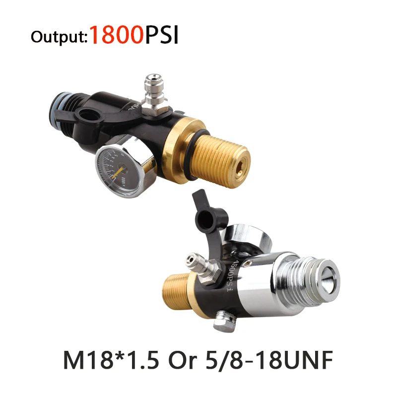 HPA Scuba 1800PSI Adjustable Pressure Regulator Air Tank Cylinder Refill Filling Adapter Regulating For Station Aquarium Diving