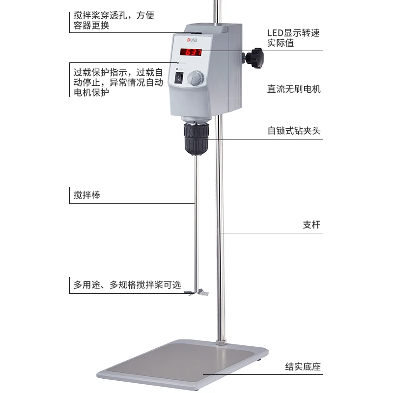 OS20-S/OS40-Pro type overhead electric mixer laboratory mechanical mixer