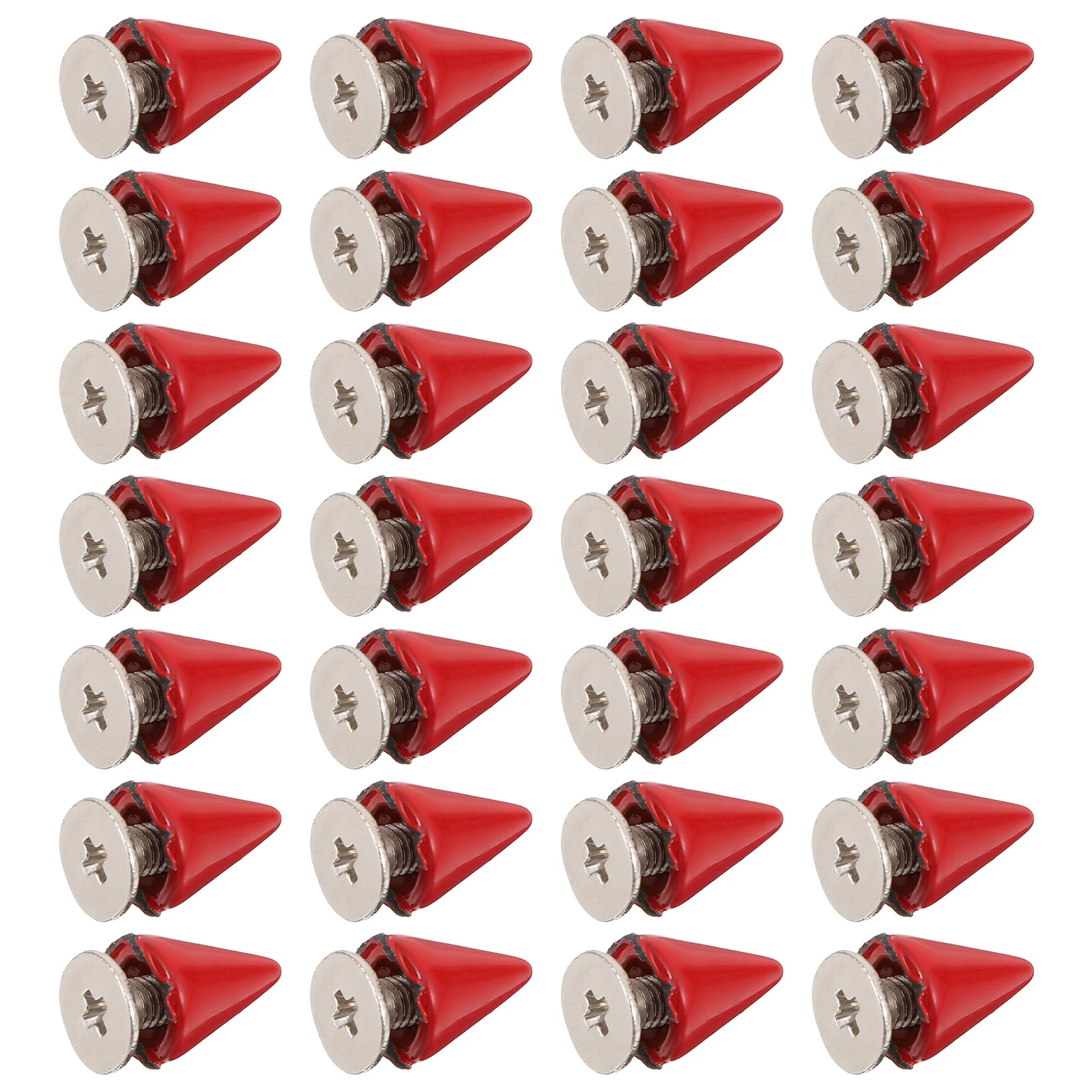 

100 set Metal Cone Rivets Decorative Studs Screwback Spikes Diy Accessories Durable Jewelry Hardware Parts
