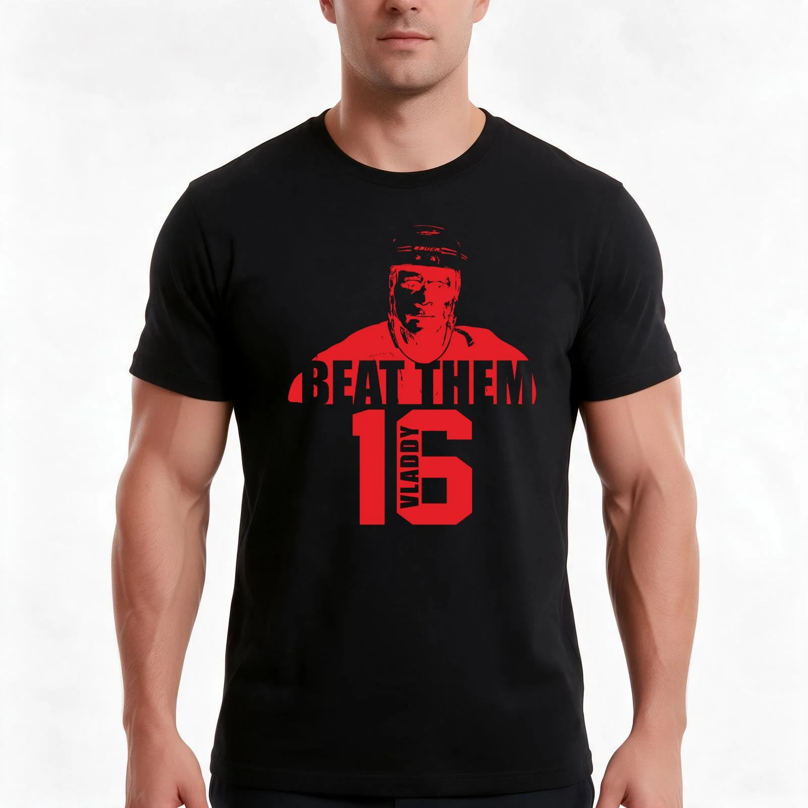 Beat Them - Vladimir Konstantinov T-Shirt, Summer Casual Cotton Tee, Oversized Streetwear Tops, Vintage Graphic Print