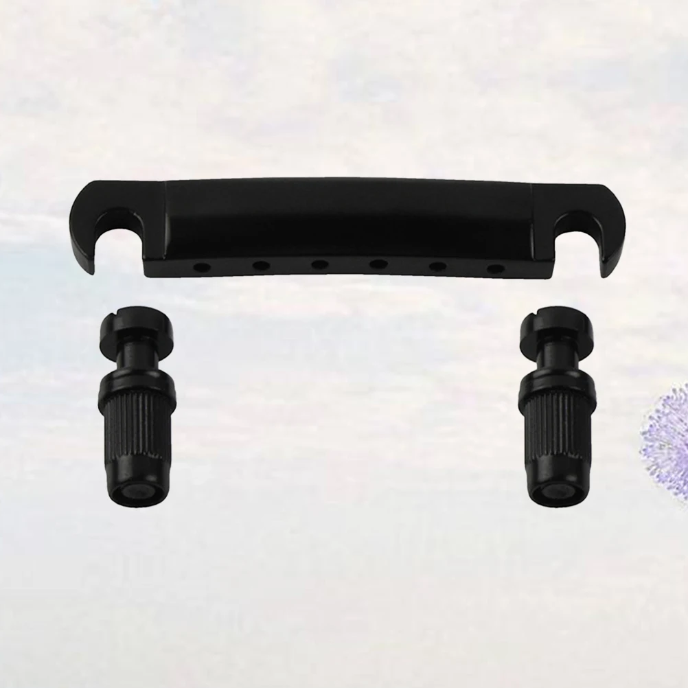 

1 set Zinc Alloy Bridge Tailpiece For Electric Guitar Adjustable Wraparound Replacement Fit Solid