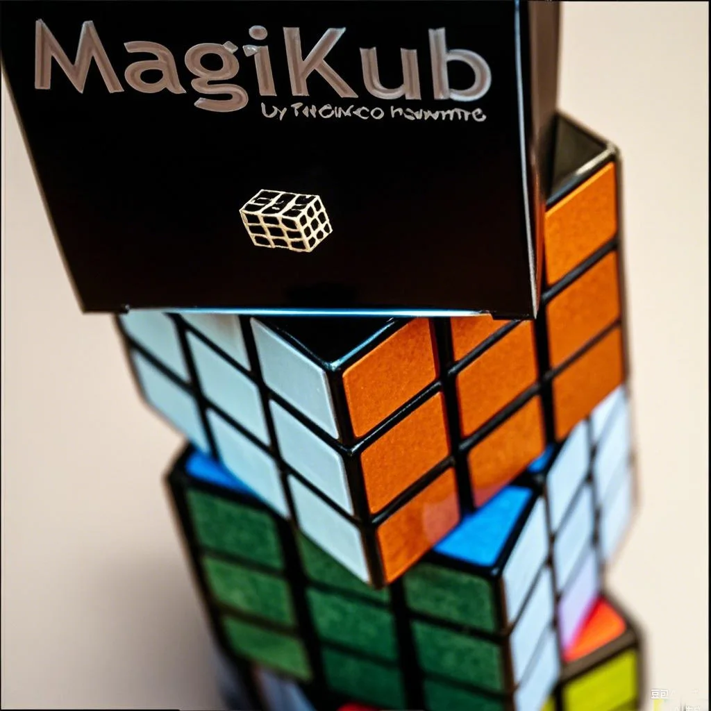 Magikub por federico poeymiro truques mágicos mágico close-up rua truque adereços engraçado restaurar rápido cubo magia brinquedos