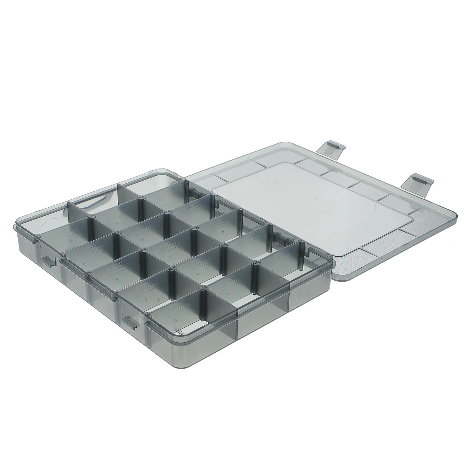 

Portable Plastic Parts Storage Case Lightweight Tool Organizer Box Multi Compartment Screw Hardware Storage Box with Transparent