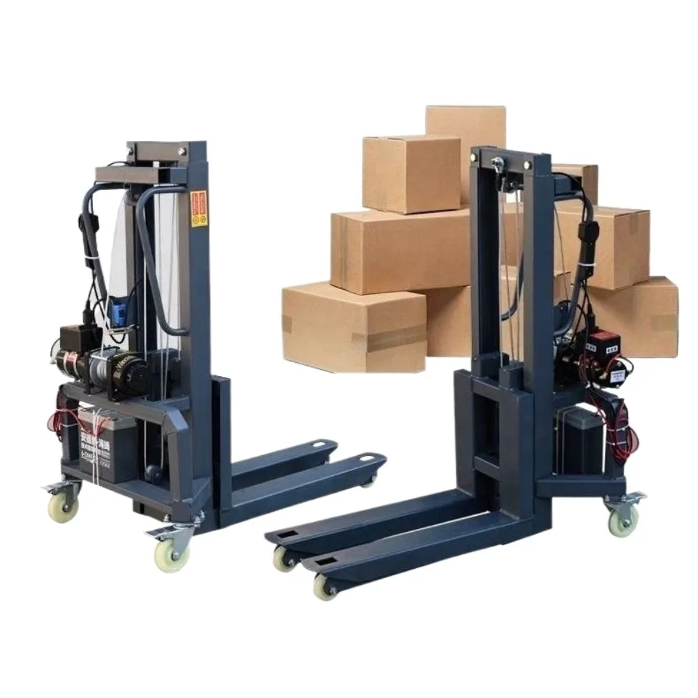 Portable Detachable Electric Forklift with A Load Capacity of 300 Kg and A Lifting Height of 1.2m To 1.6m for Cargo Handling