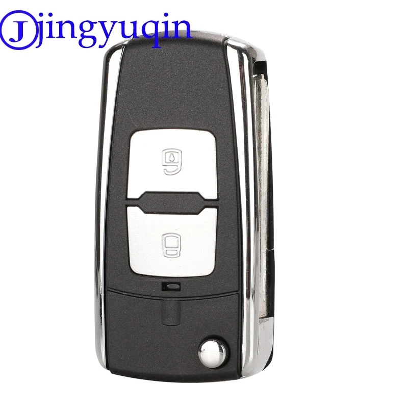 jingyuqin Modified 2b Car Key Case Cover Fob For Hyundai Elantra Folding Flid Blank Shell