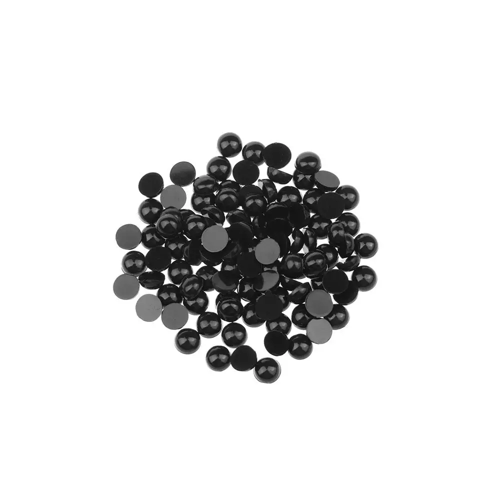 100 Stuks 3-12Mm Zwart Plastic Veiligheidsogen Voor Beer Pop Poppen Marionet Ambachten Kinderen Baby Kids Diy Speelgoed Draagt Naaldvilten