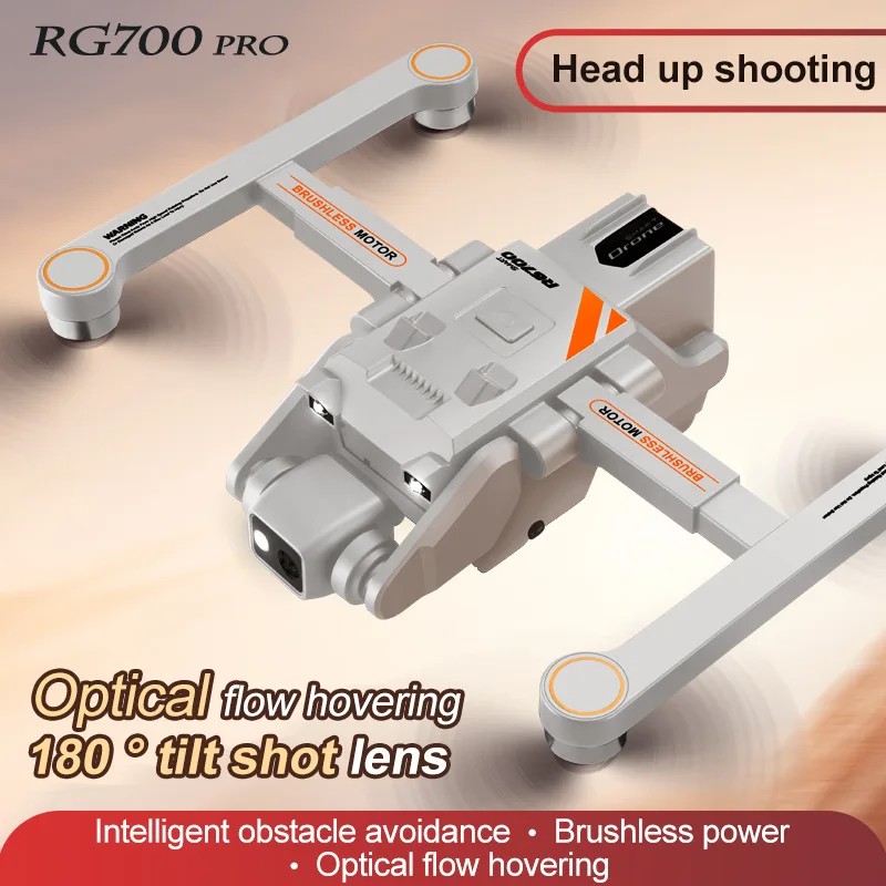 Rg700pro Four Axis Brushless Remote Control Drone Dual Camera Gps One Click Return Aircraft Aerial Photography Toy Birthday Gift