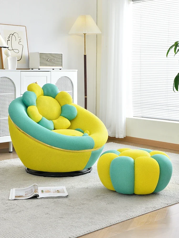 Leisure Egg Shell Chair Modern Minimalist Rotatable Living Room Balcony
