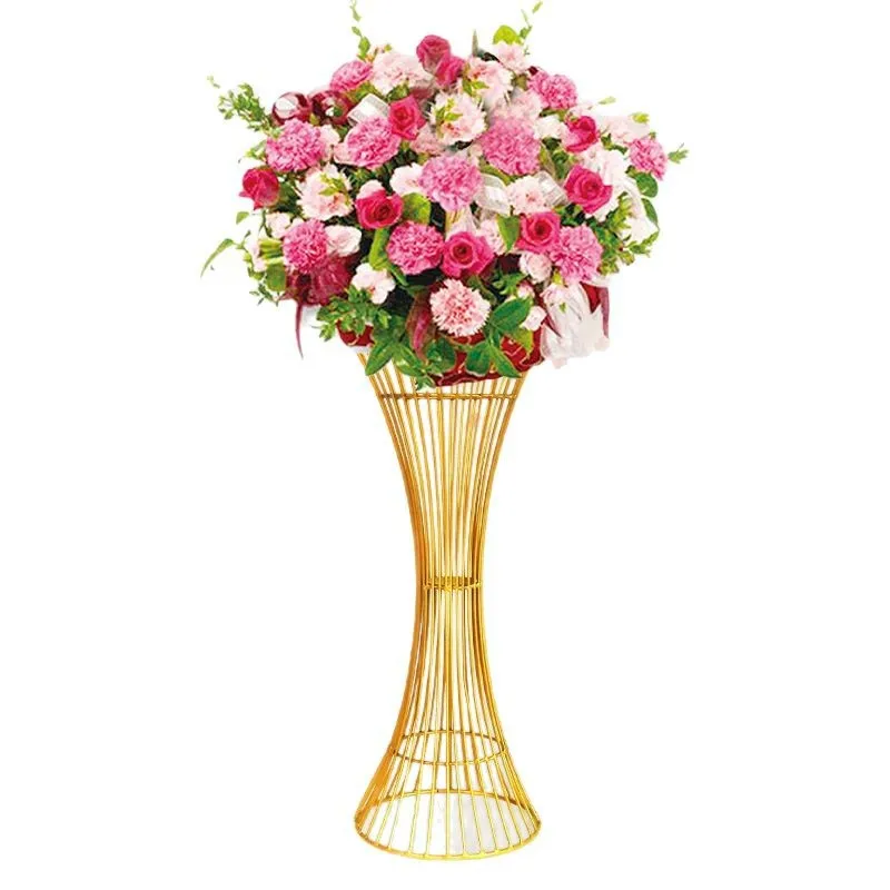 Iron props foreign trade hot-selling wedding props candlestick flower device road guide table flower white flower stand