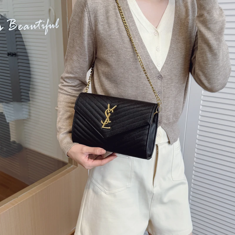 

High End Women Vintage Handbag Luxury Leather Crossbody Bag Elegant Shoulder Tote Classic Designer Style